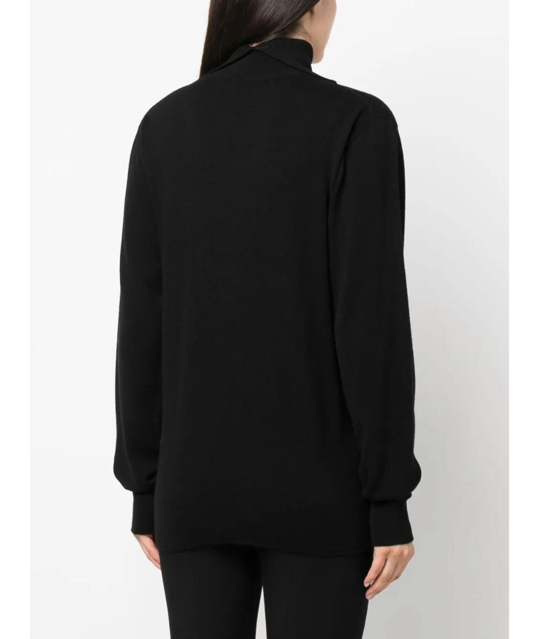 JIL SANDER Черный кашемировый джемпер / свитер, фото 4