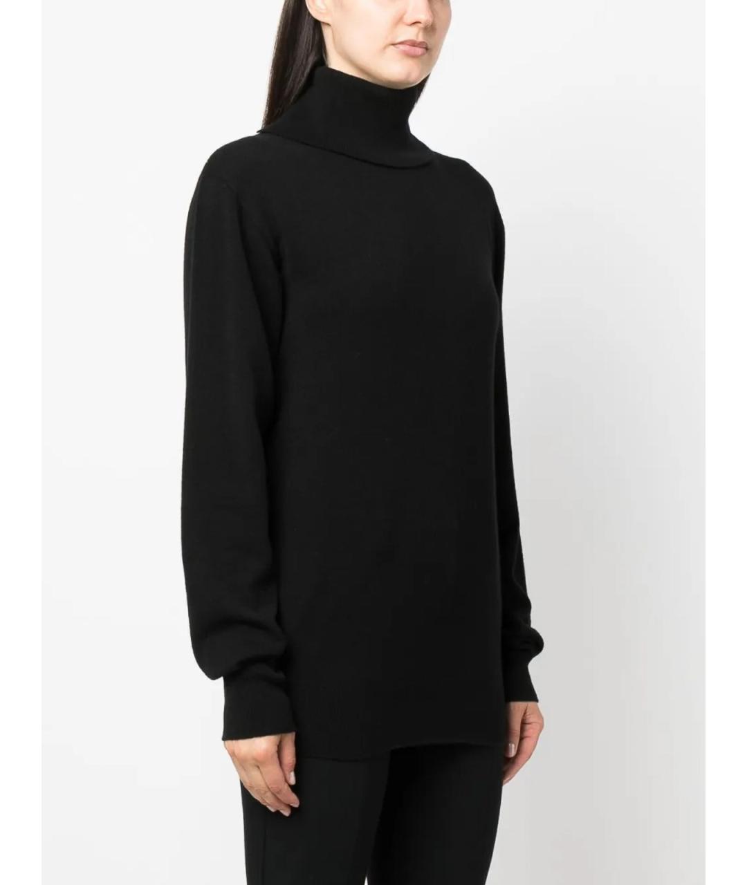 JIL SANDER Черный кашемировый джемпер / свитер, фото 2