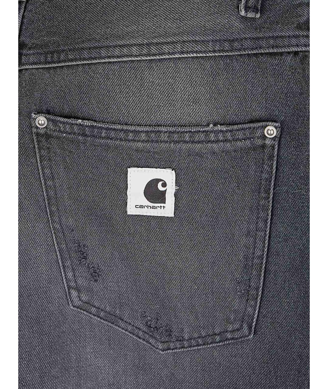 CARHARTT Черная хлопковая юбка миди, фото 3