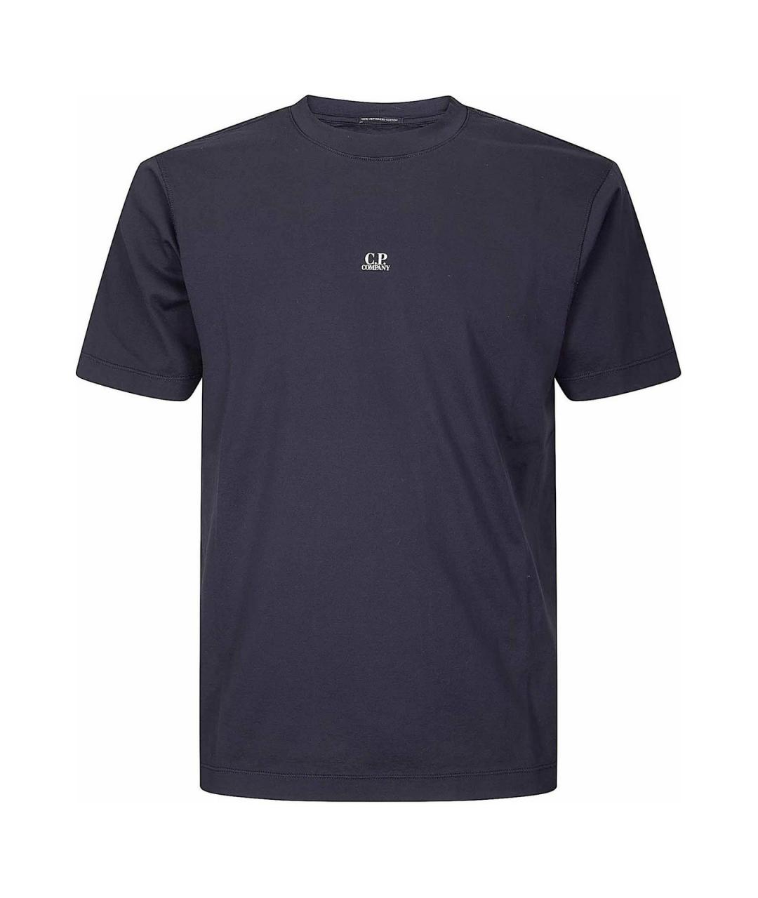 CP COMPANY Черная хлопковая футболка, фото 1