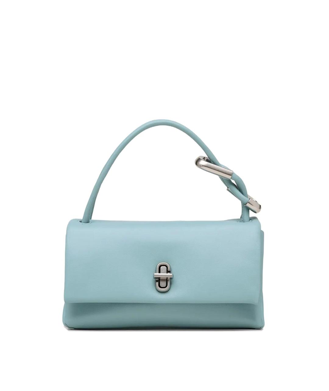 MARC JACOBS Голубая кожаная сумка с короткими ручками, фото 1