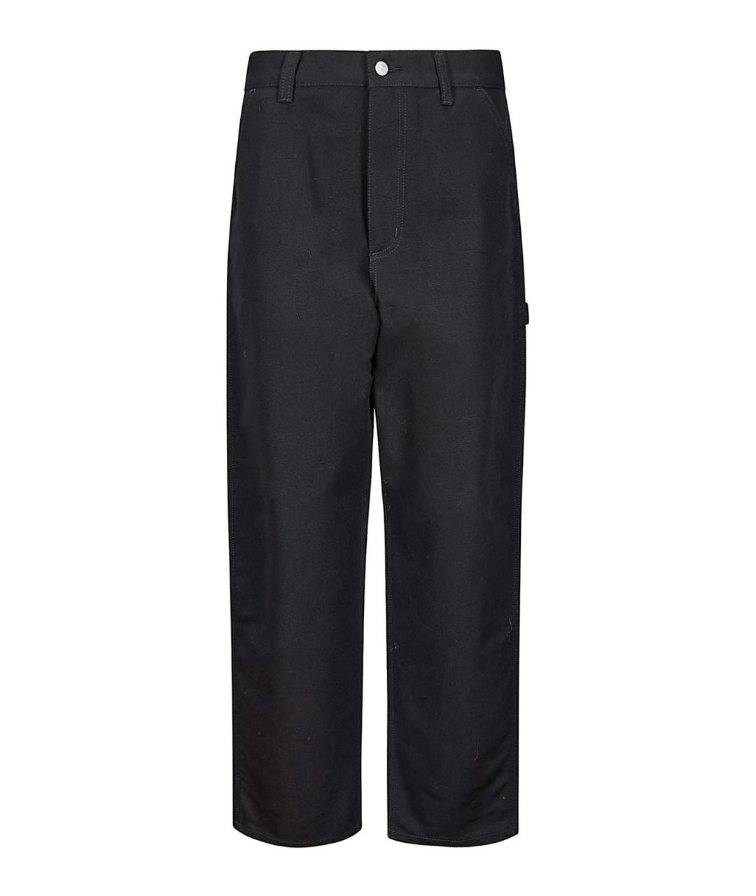 CARHARTT Черные хлопковые прямые джинсы, фото 1