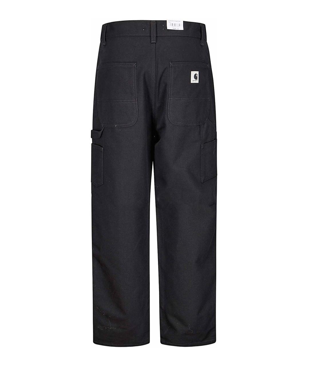 CARHARTT Черные хлопковые прямые джинсы, фото 2