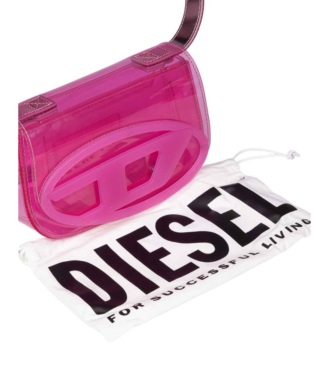 DIESEL Розовая кожаная сумка тоут, фото 5