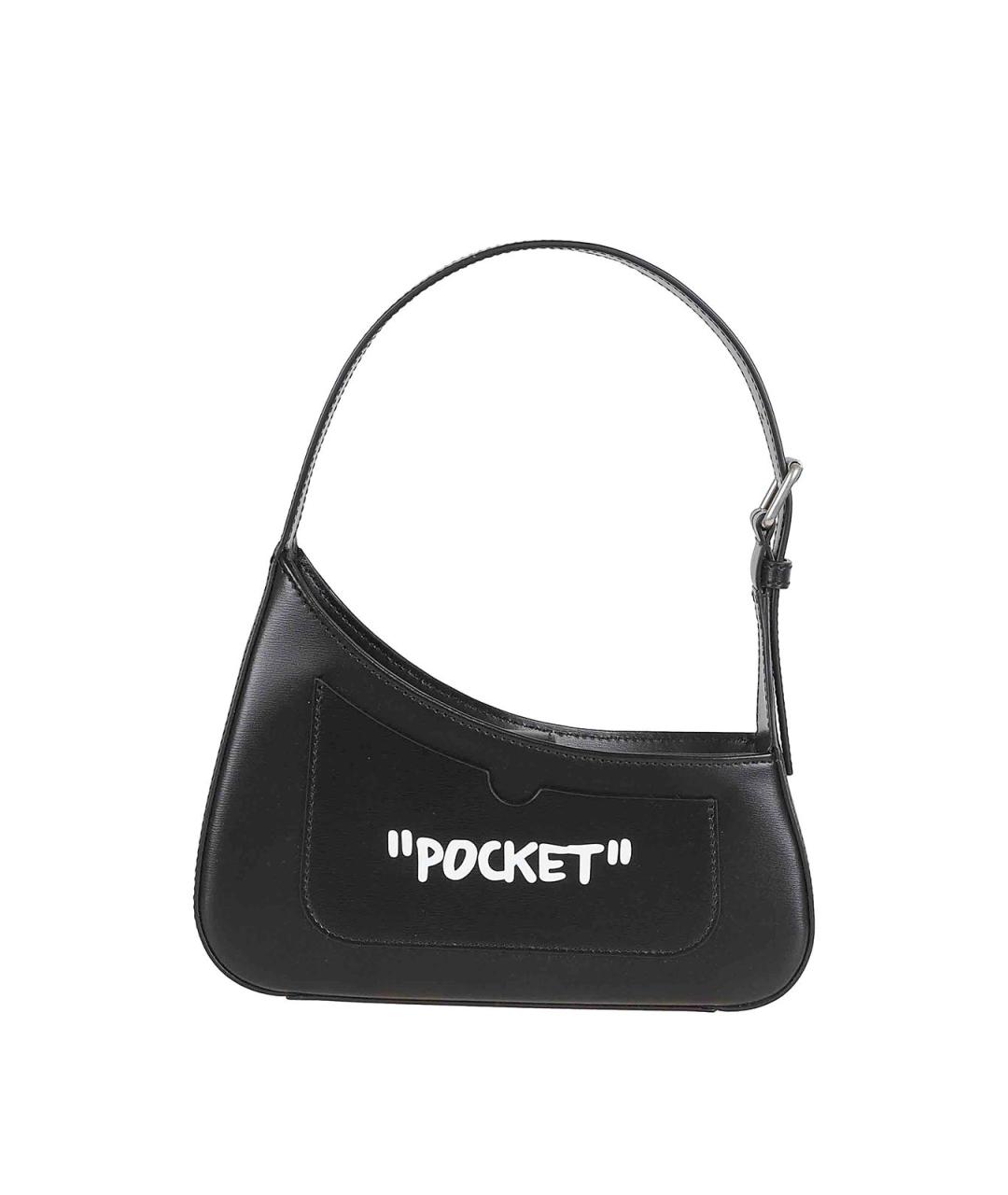 OFF-WHITE Черная синтетическая сумка через плечо, фото 1
