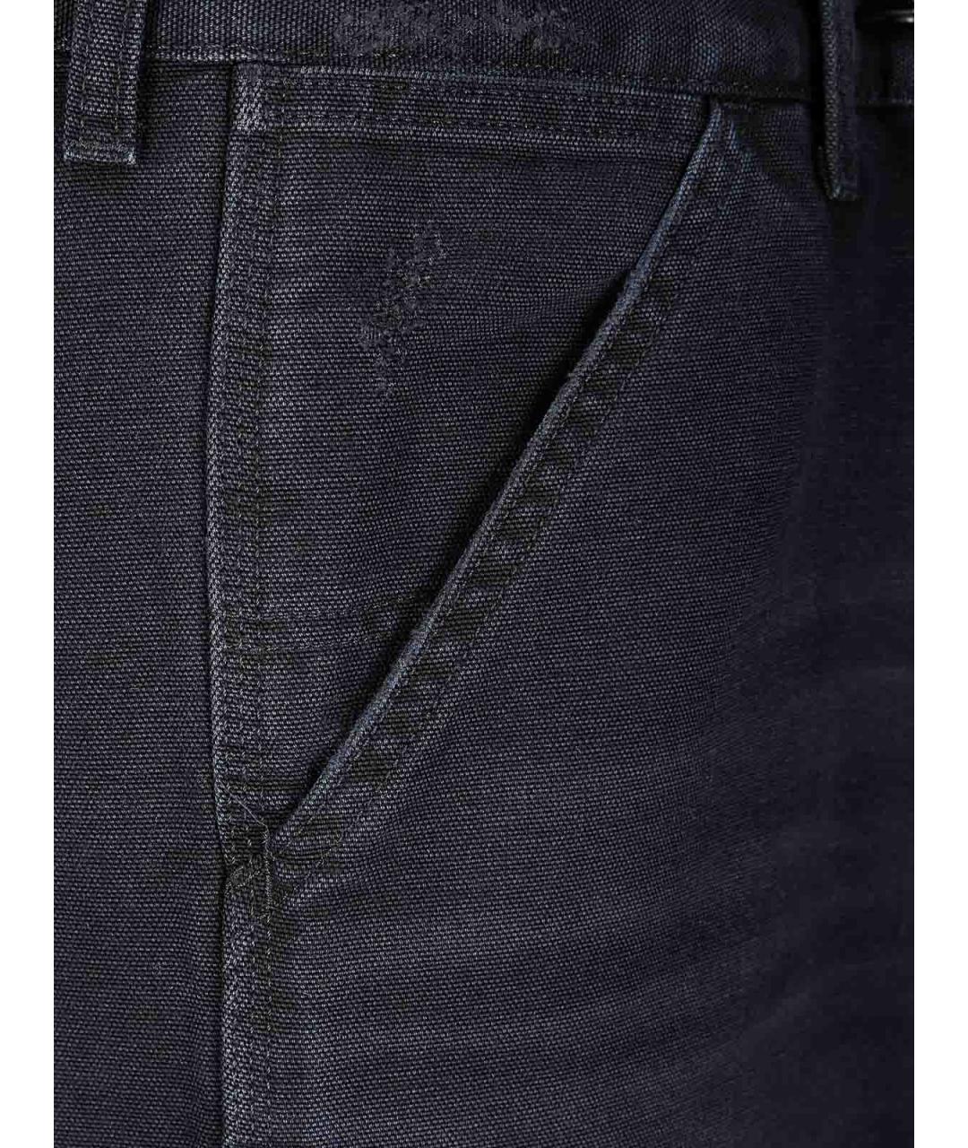 CARHARTT Черные хлопковые повседневные брюки, фото 3