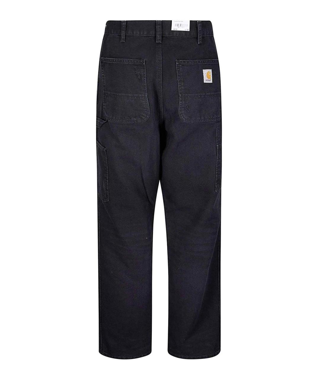 CARHARTT Черные хлопковые повседневные брюки, фото 2