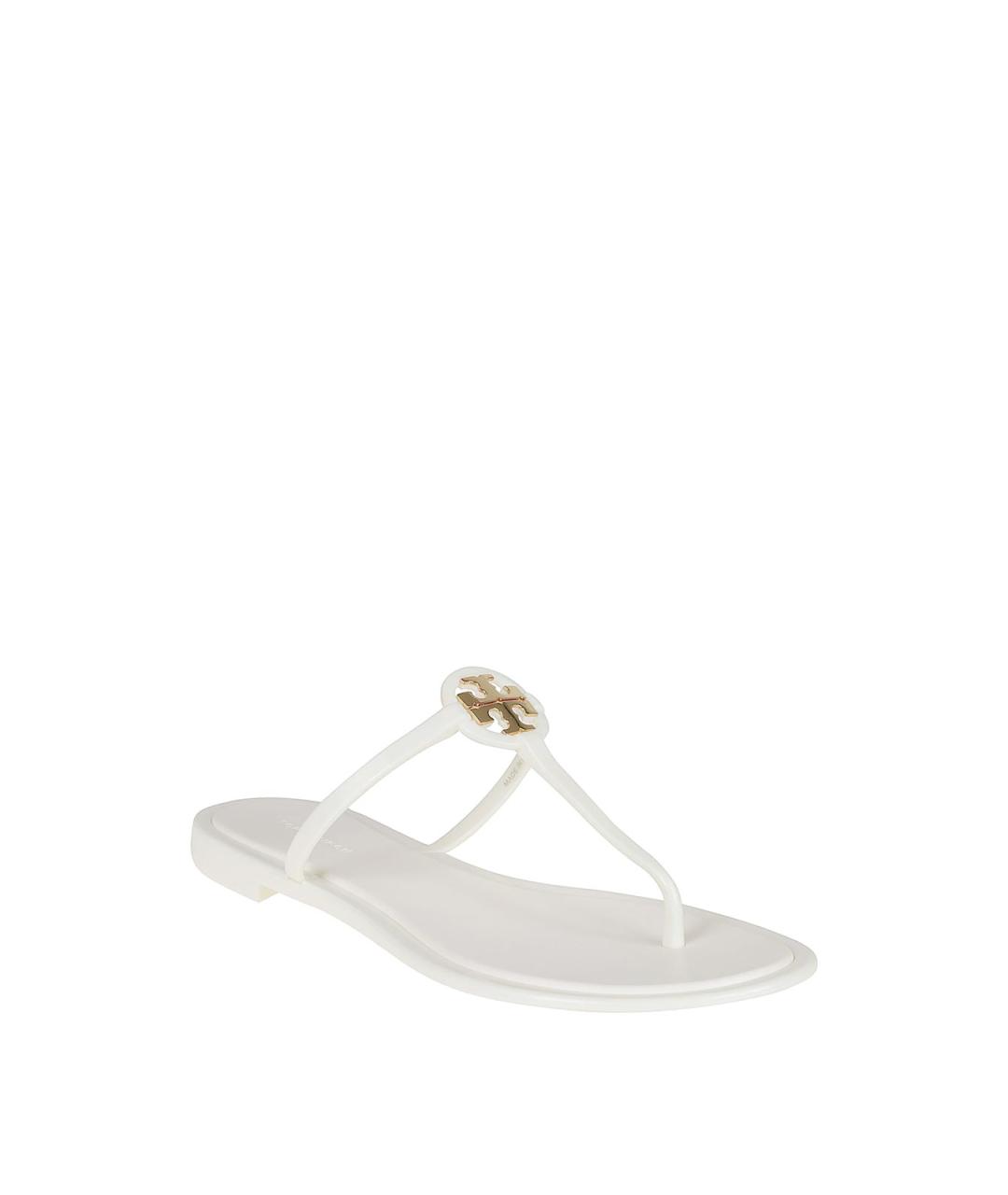 TORY BURCH Белые шлепанцы, фото 2
