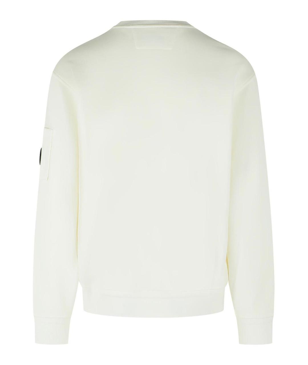 CP COMPANY Белый хлопковый джемпер / свитер, фото 2