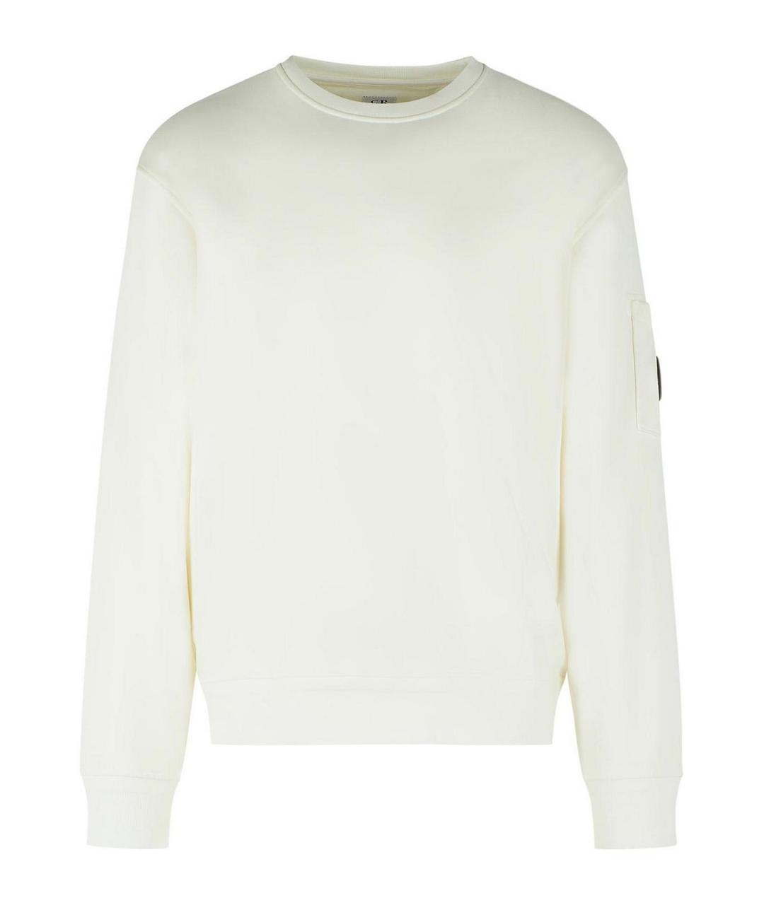 CP COMPANY Белый хлопковый джемпер / свитер, фото 1