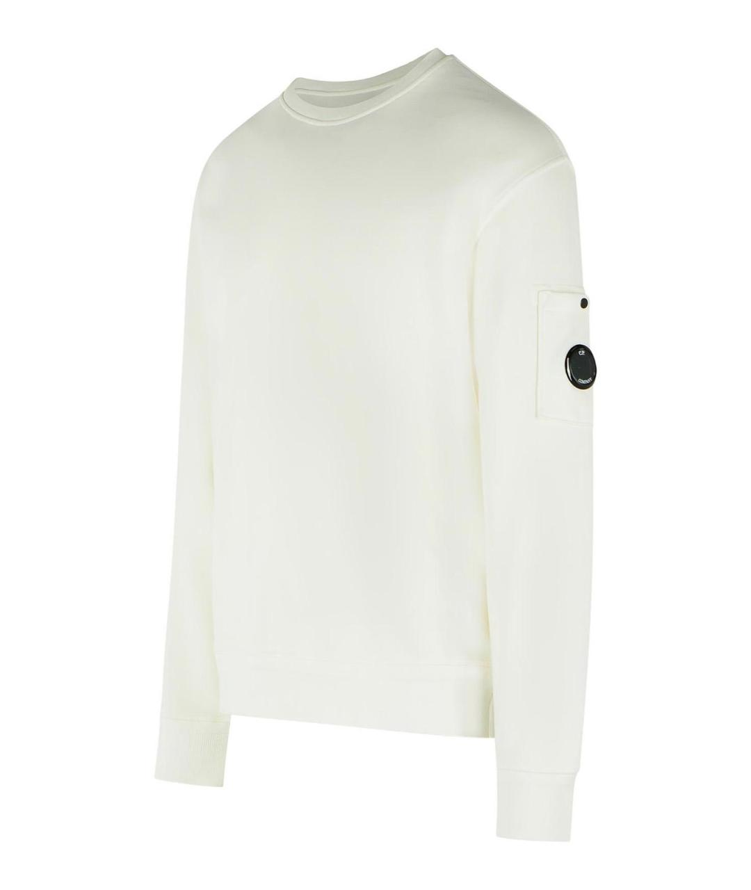 CP COMPANY Белый хлопковый джемпер / свитер, фото 3