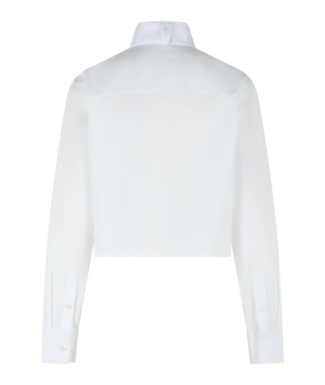 COURREGES Белая хлопковая рубашка, фото 2