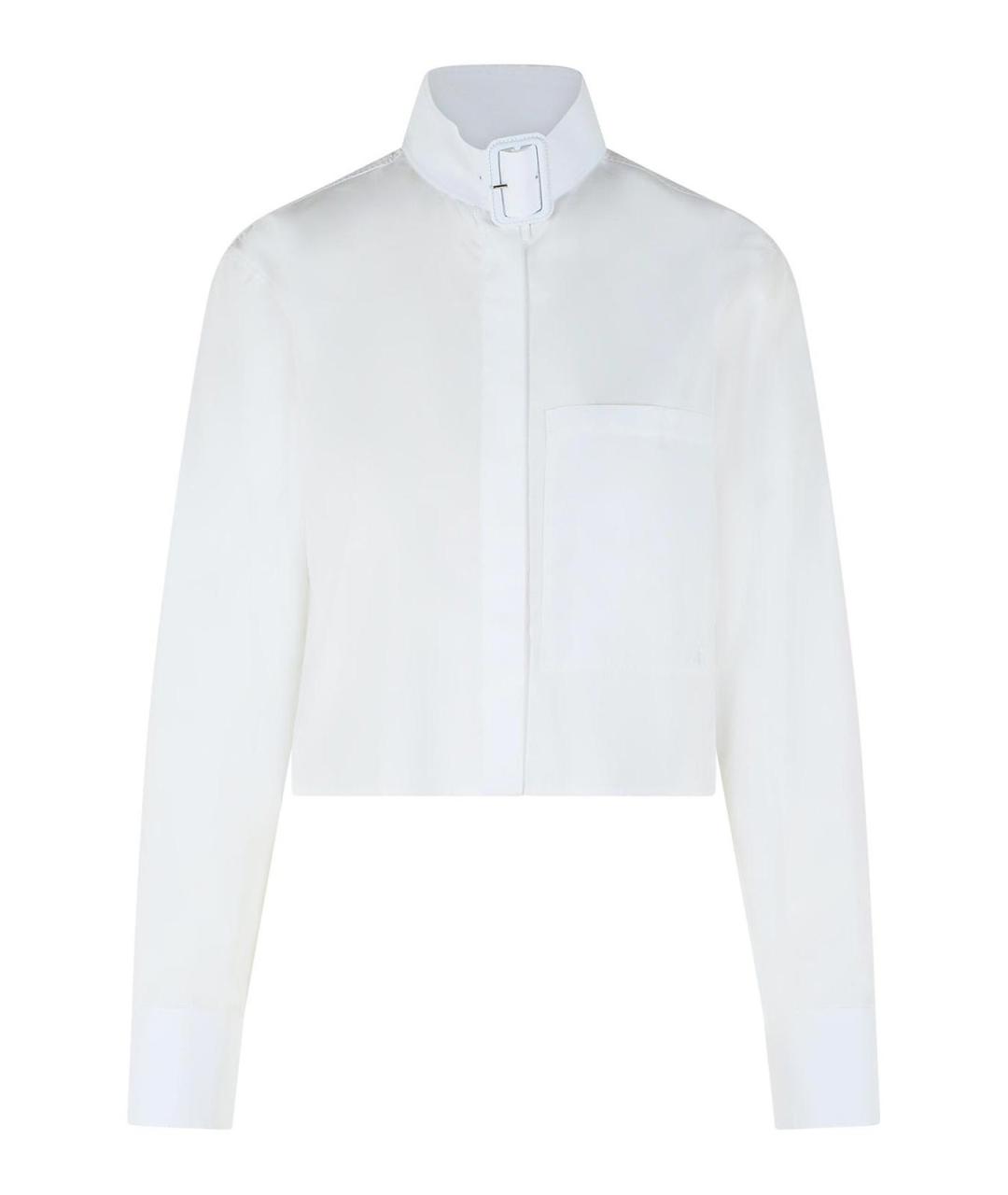 COURREGES Белая хлопковая рубашка, фото 1