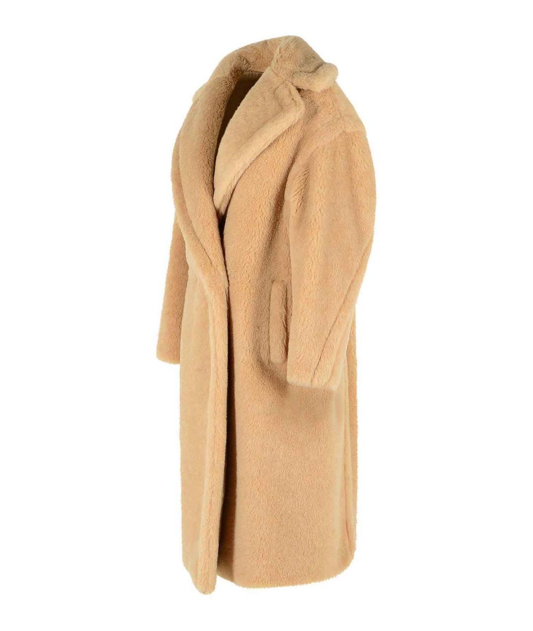 MAX MARA Коричневая шерстяная шуба, фото 3