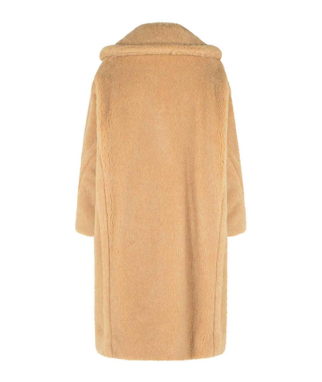 MAX MARA Коричневая шерстяная шуба, фото 2