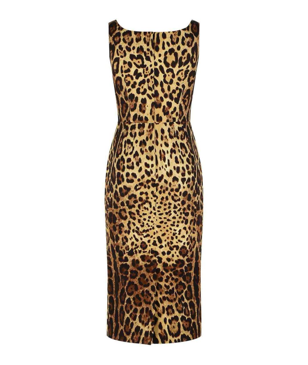 DOLCE&GABBANA Мульти шелковое вечернее платье, фото 2