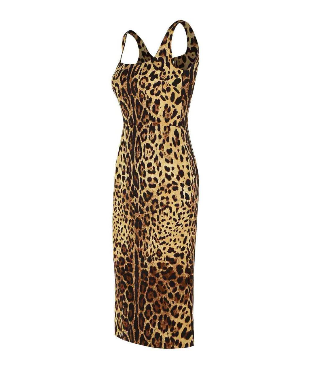 DOLCE&GABBANA Мульти шелковое вечернее платье, фото 3