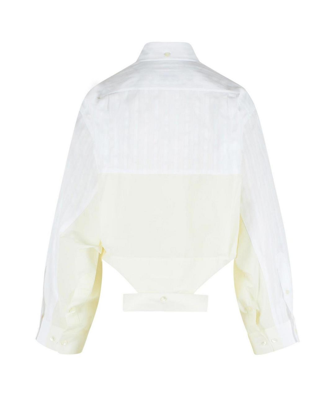 MM6 MAISON MARGIELA Белая хлопковая рубашка, фото 2