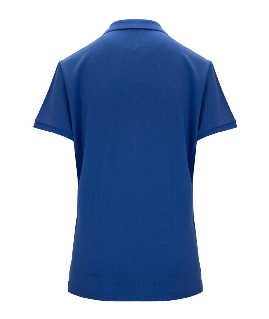 POLO RALPH LAUREN Синяя хлопковая футболка, фото 2