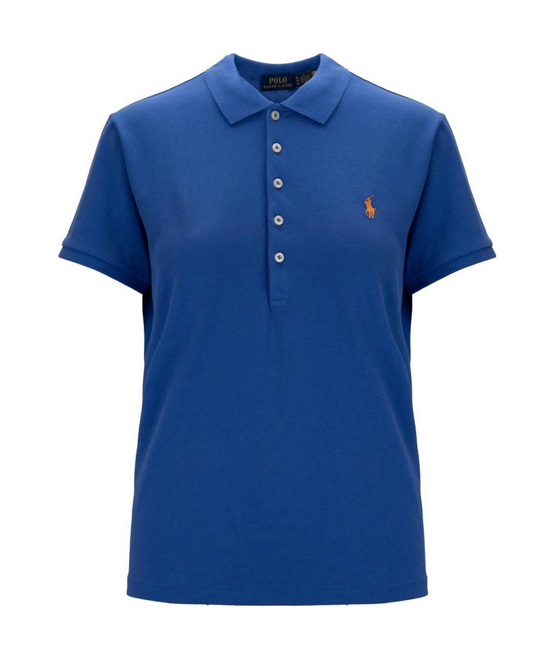 POLO RALPH LAUREN Синяя хлопковая футболка, фото 1