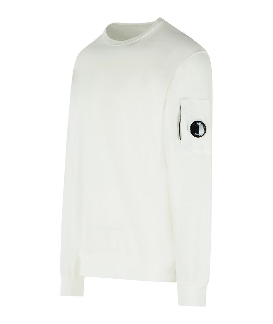 CP COMPANY Белый хлопковый джемпер / свитер, фото 3