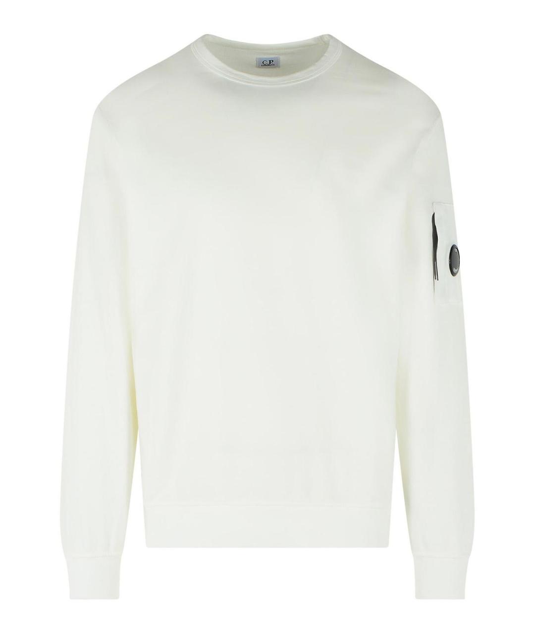 CP COMPANY Белый хлопковый джемпер / свитер, фото 1