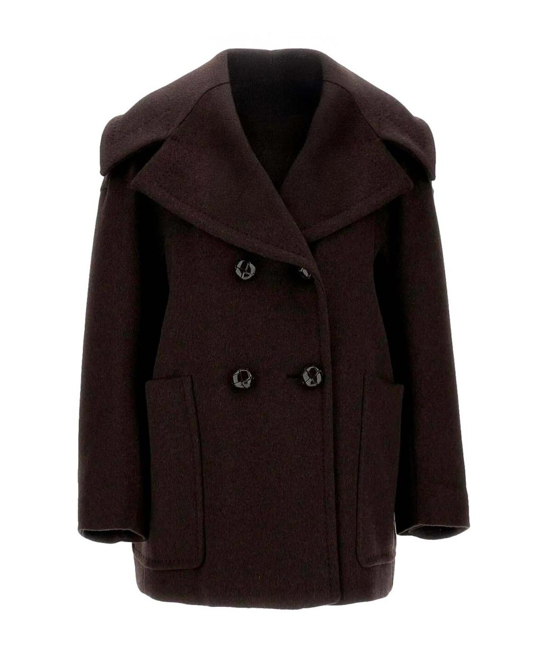 MAX MARA Коричневая кашемировая куртка, фото 1