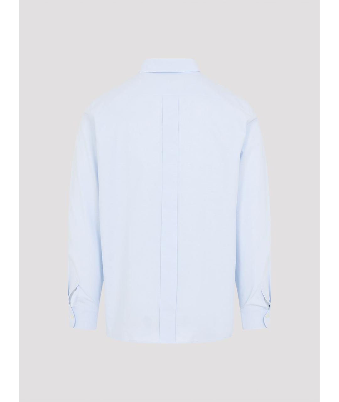 SAINT LAURENT Голубая хлопковая классическая рубашка, фото 2