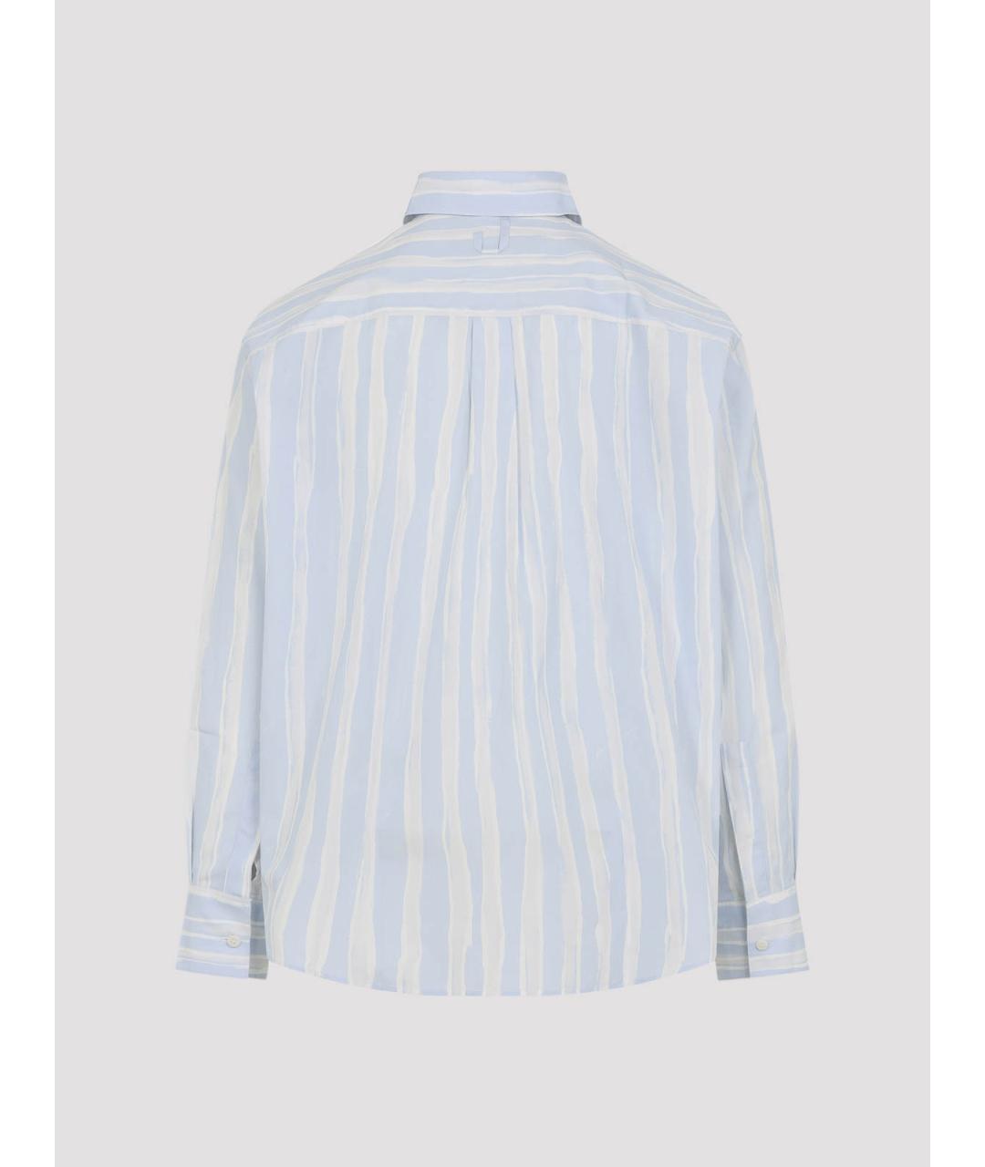 JACQUEMUS Голубая хлопковая кэжуал рубашка, фото 2