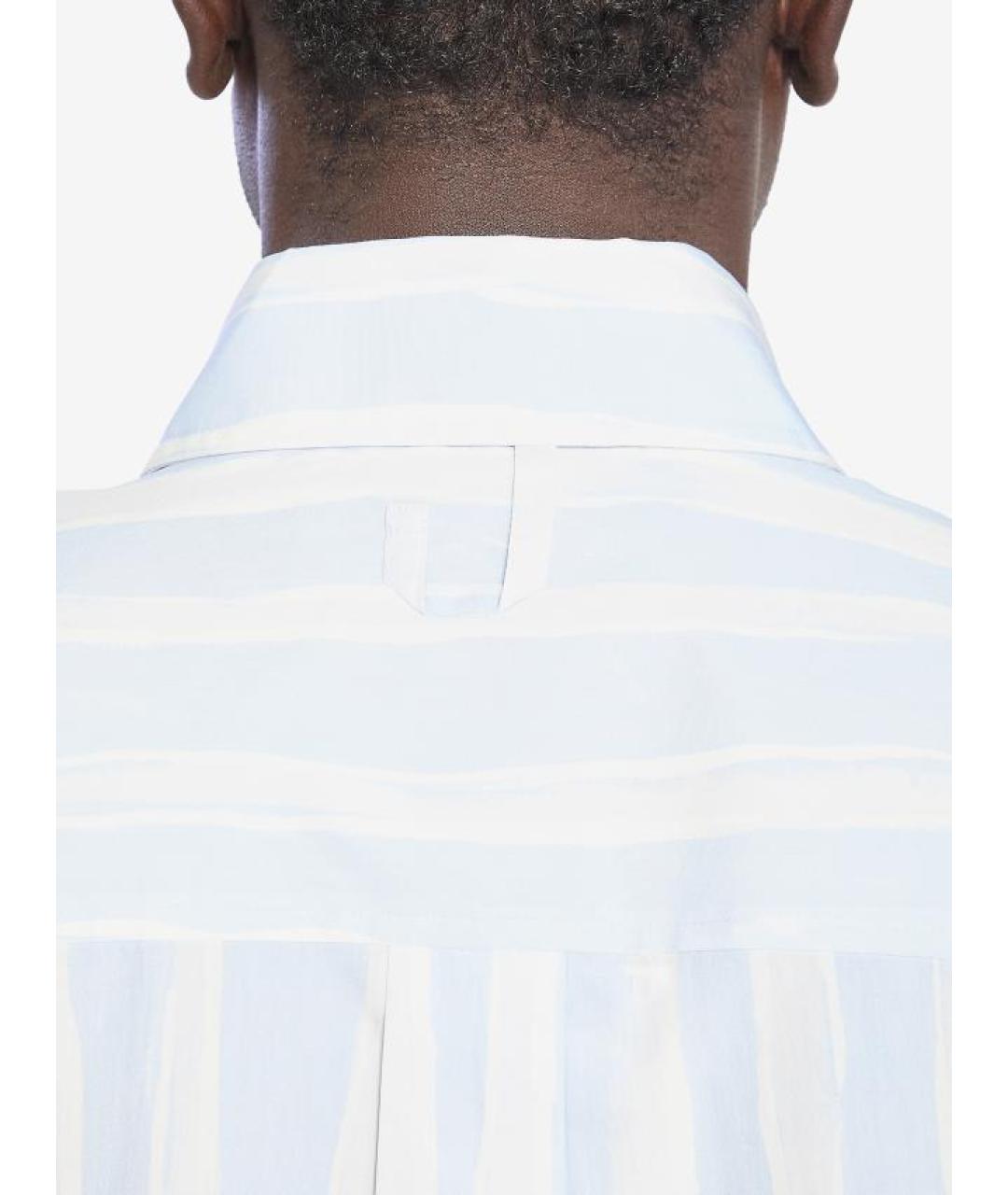 JACQUEMUS Голубая хлопковая кэжуал рубашка, фото 7