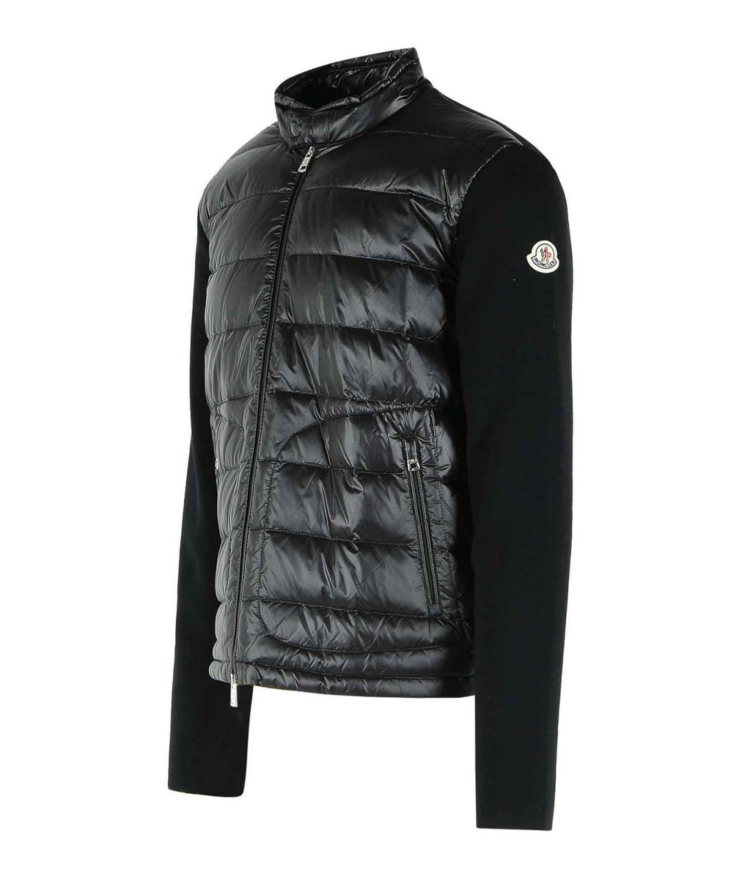 MONCLER Черный шерстяной кардиган, фото 3