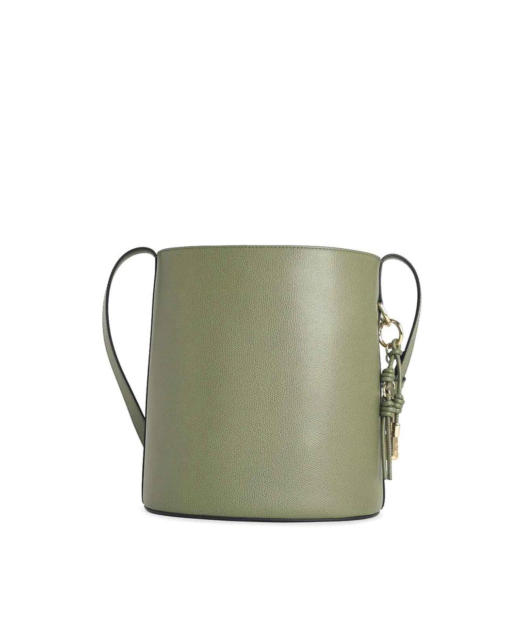 FURLA Зеленая кожаная сумка через плечо, фото 3