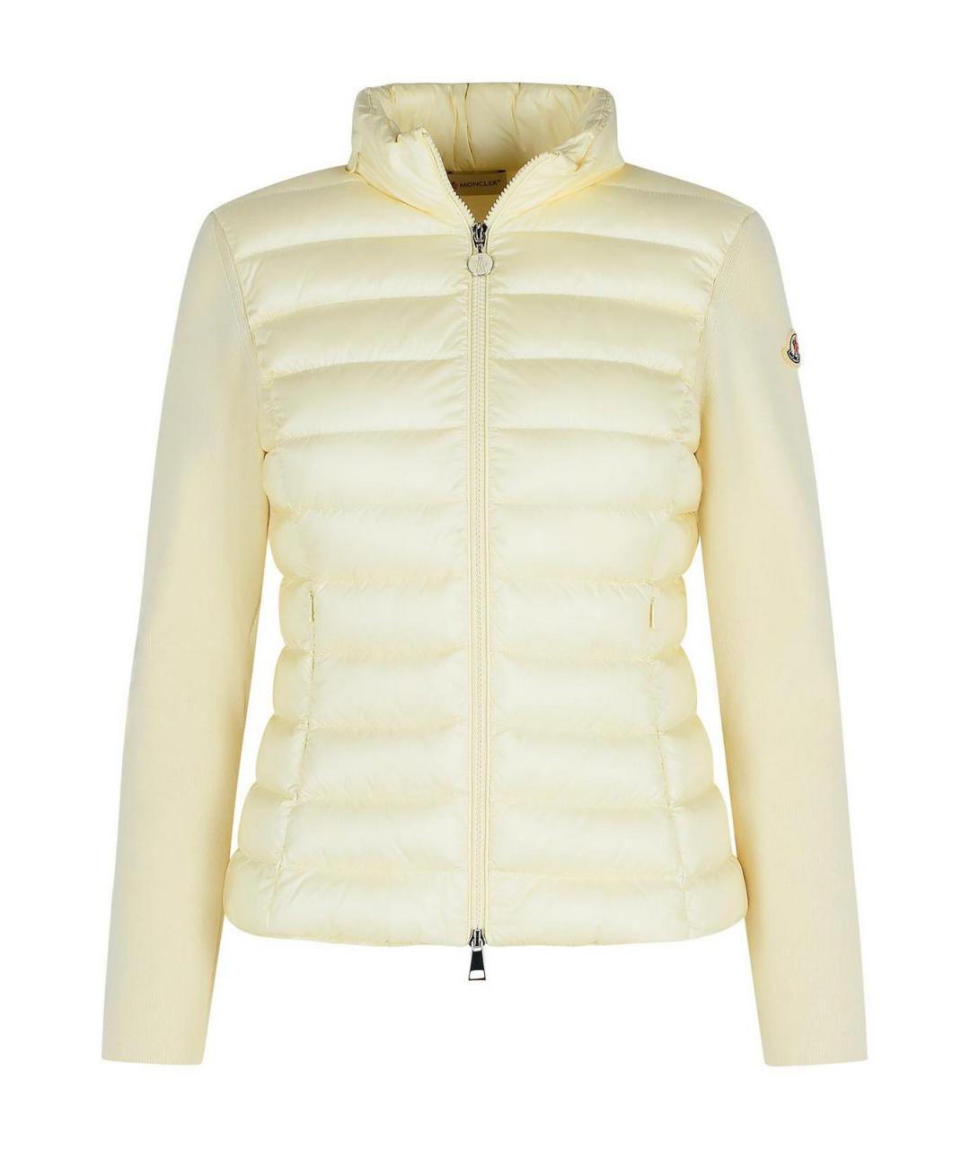 MONCLER Бежевая полиамидовая куртка, фото 1