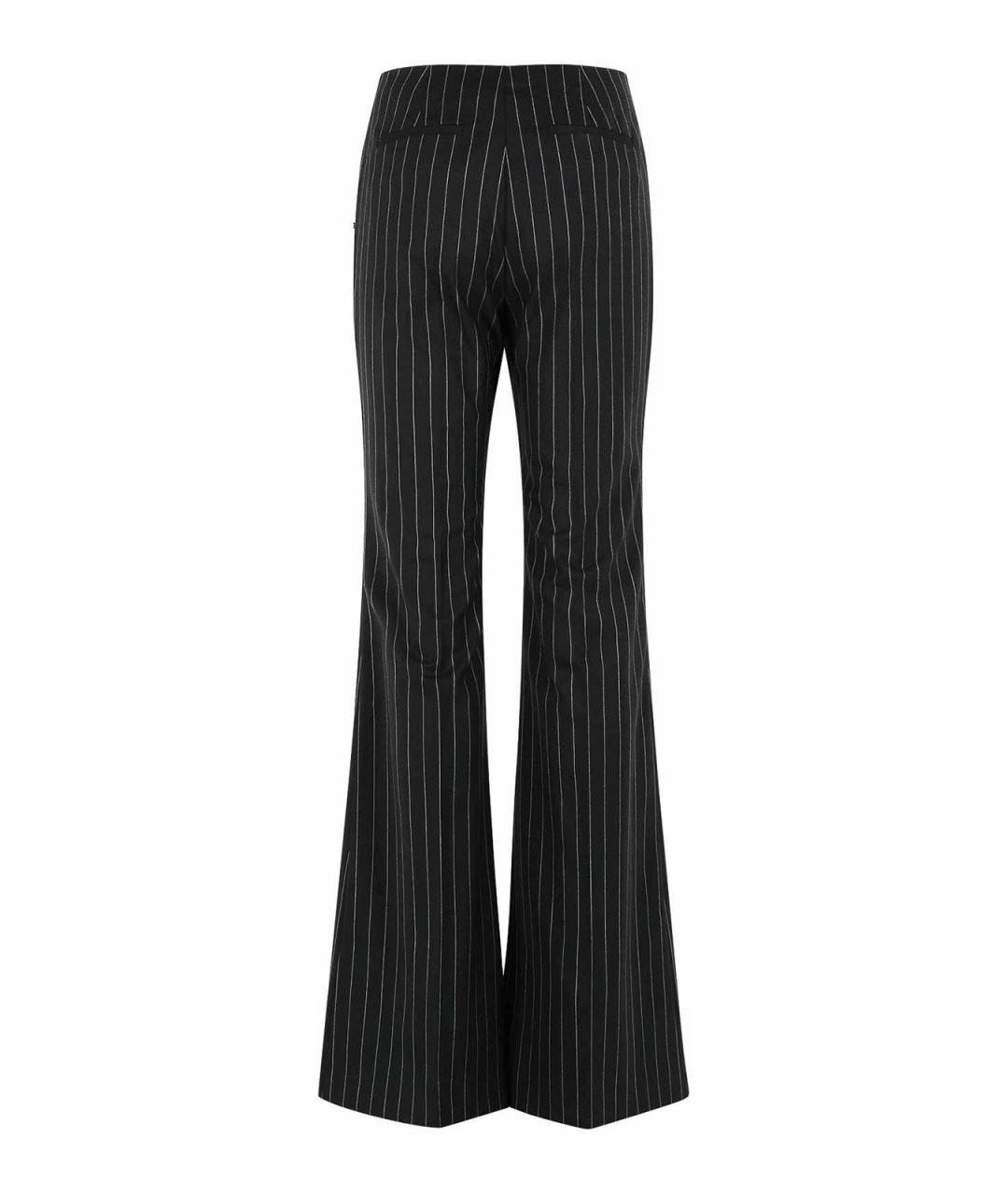 SPORTMAX Черные полиэстеровые брюки широкие, фото 2