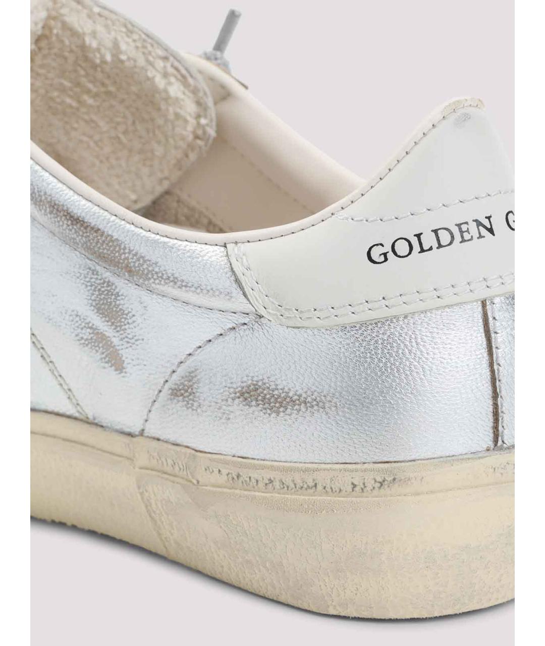 GOLDEN GOOSE Белые кожаные кроссовки, фото 4