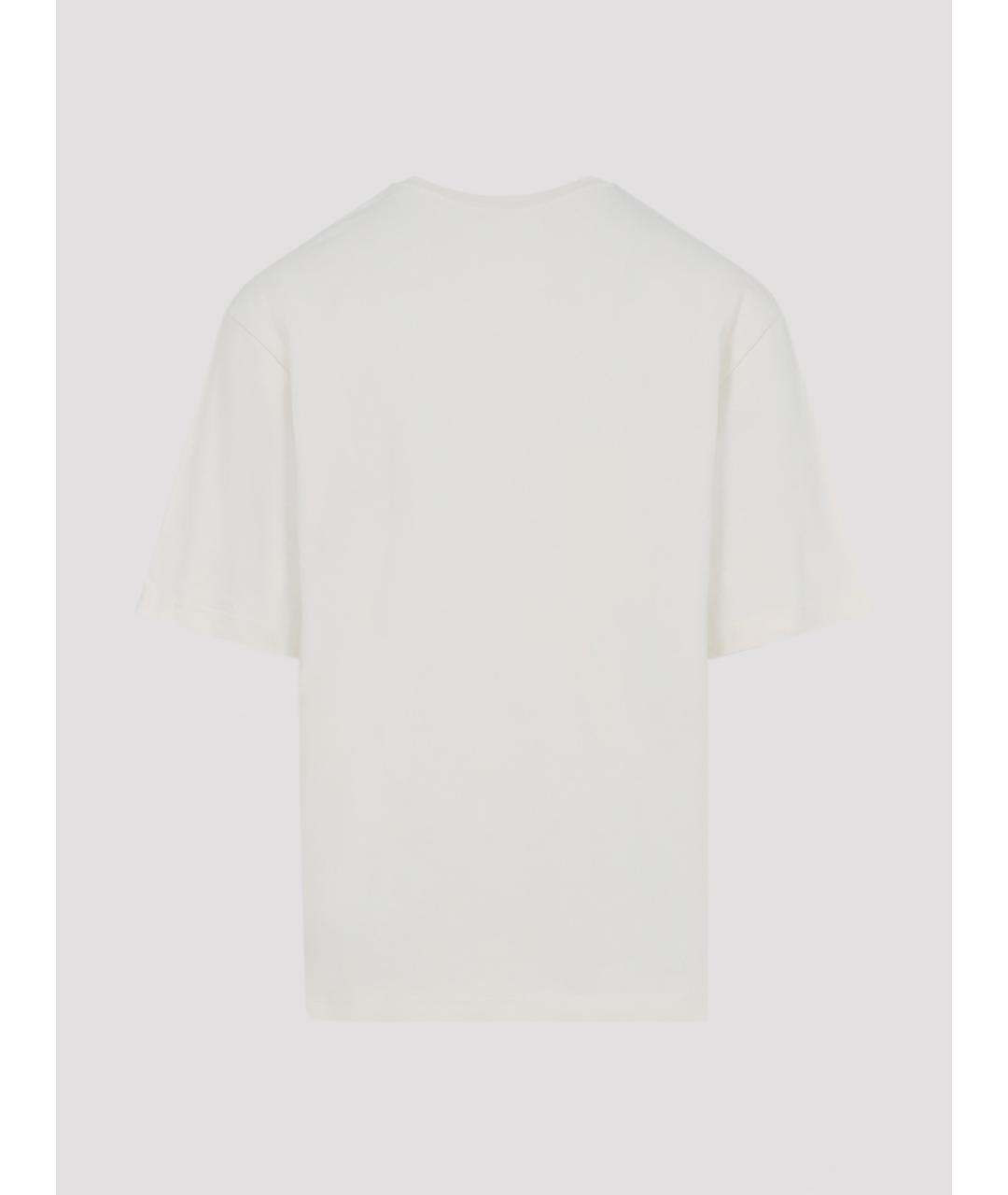 JACQUEMUS Белая хлопковая футболка, фото 2