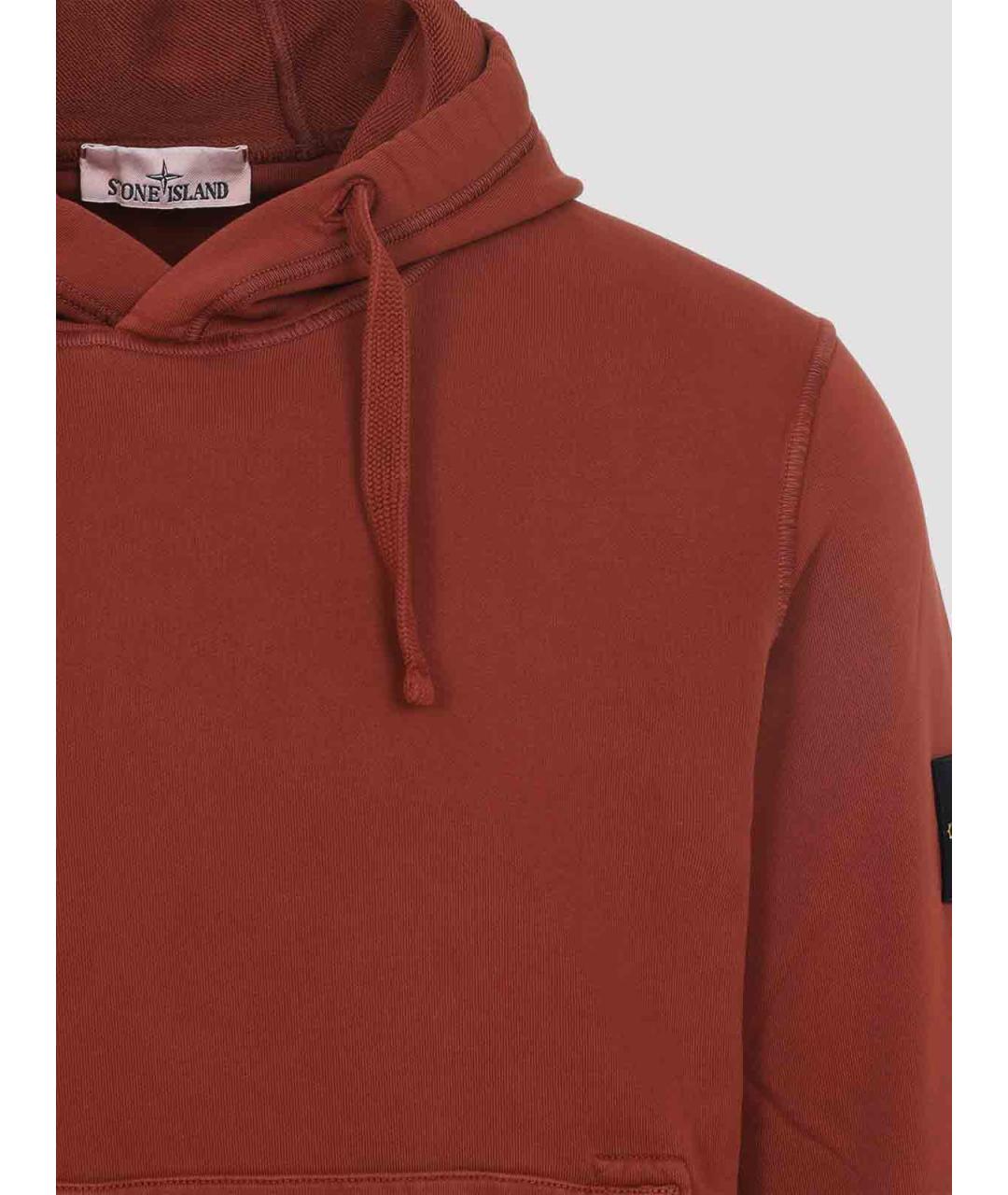 STONE ISLAND Красный хлопковый джемпер / свитер, фото 4