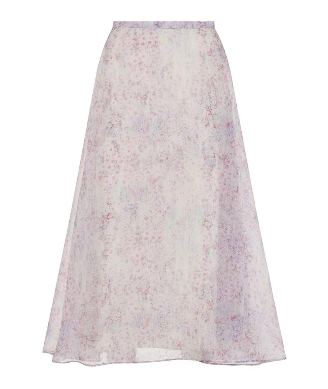 ALBERTA FERRETTI Мульти шелковая юбка миди, фото 1