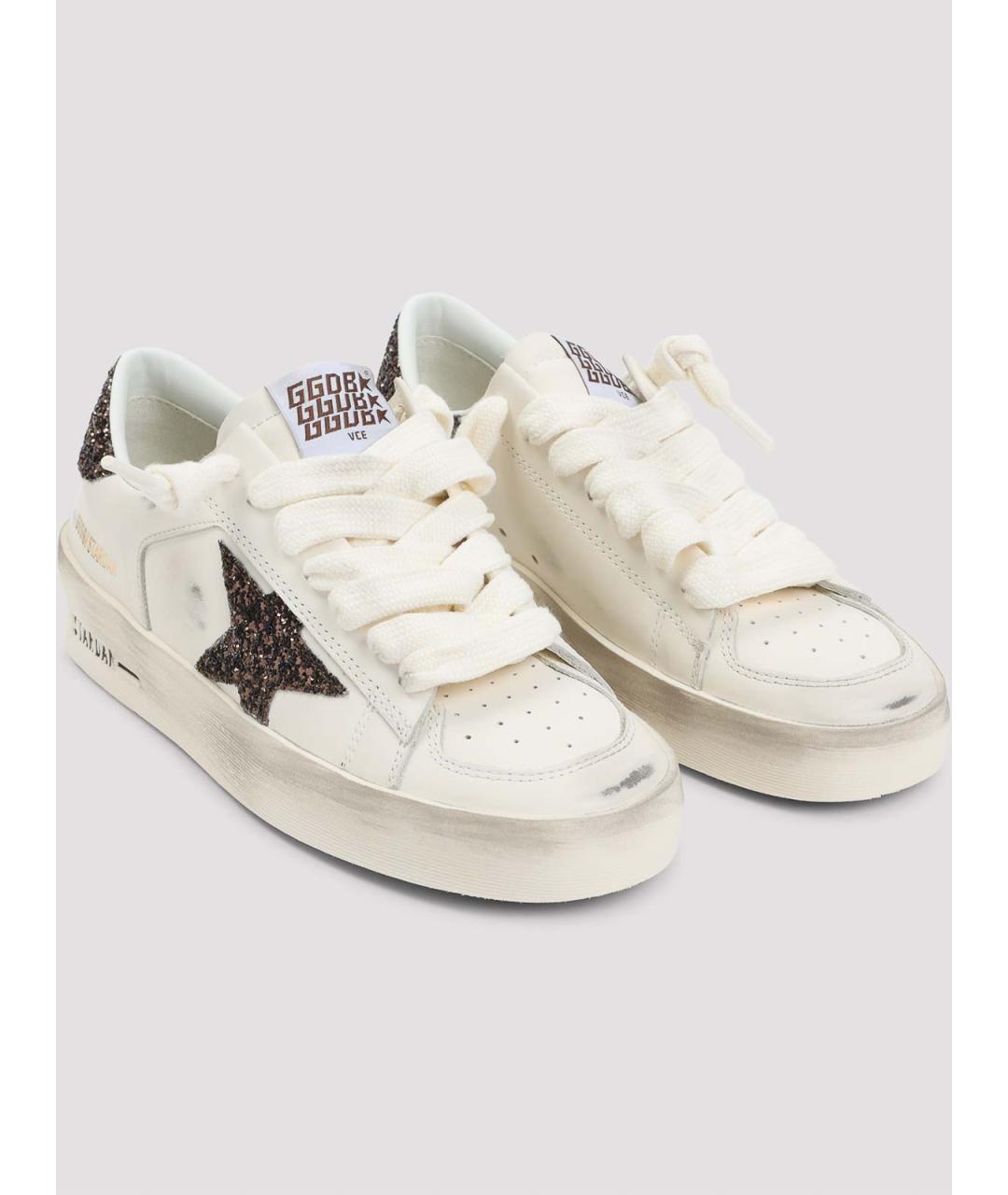 GOLDEN GOOSE DELUXE BRAND Белые кожаные кеды, фото 3