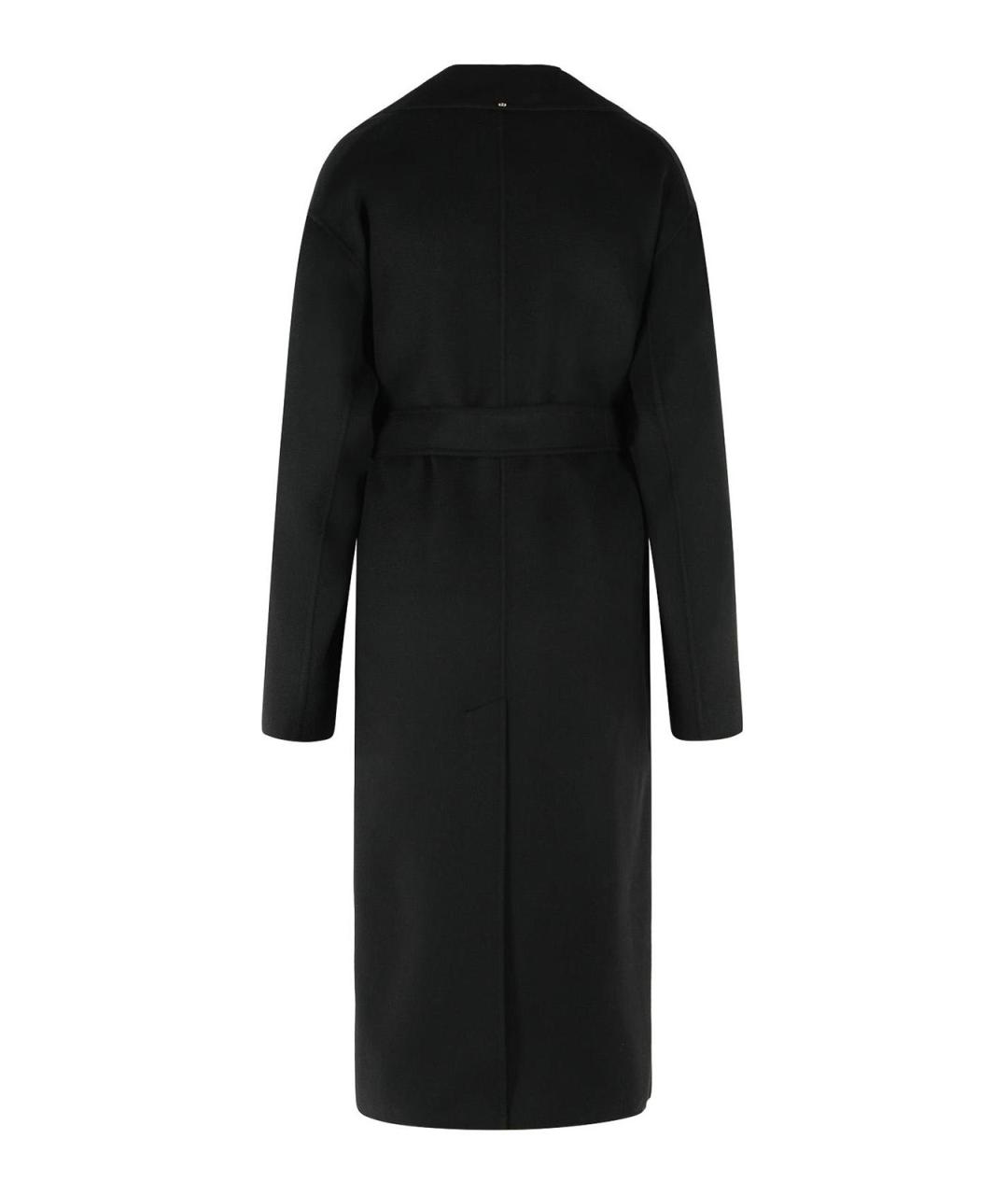 SPORTMAX Черное шерстяное пальто, фото 2