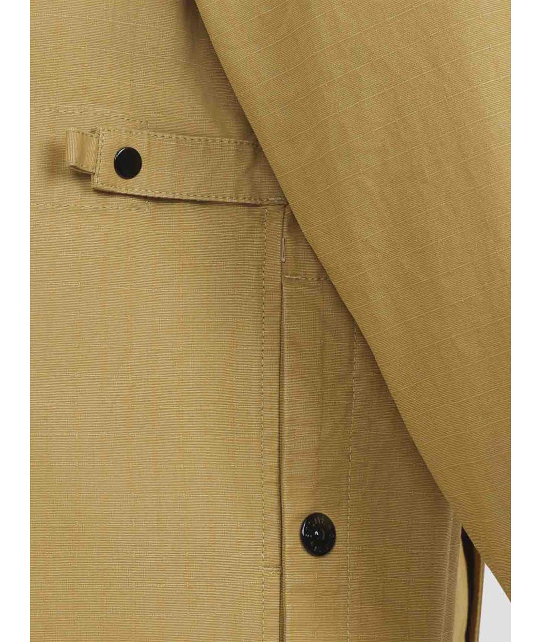 STONE ISLAND Бежевая хлопковая кэжуал рубашка, фото 3