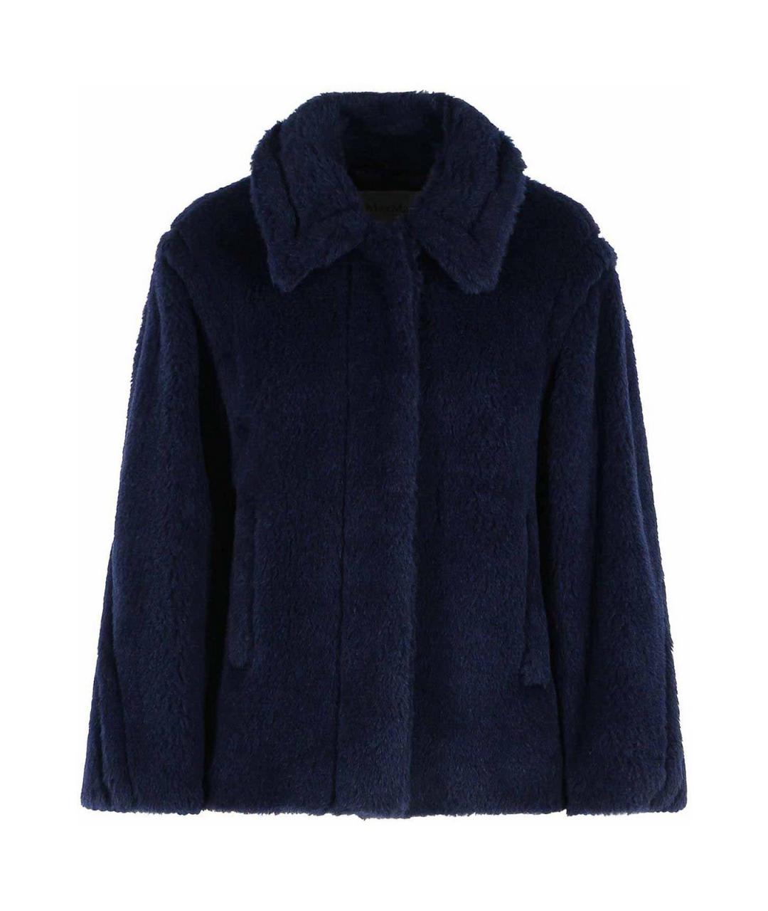 MAX MARA Синее шерстяное пальто, фото 1