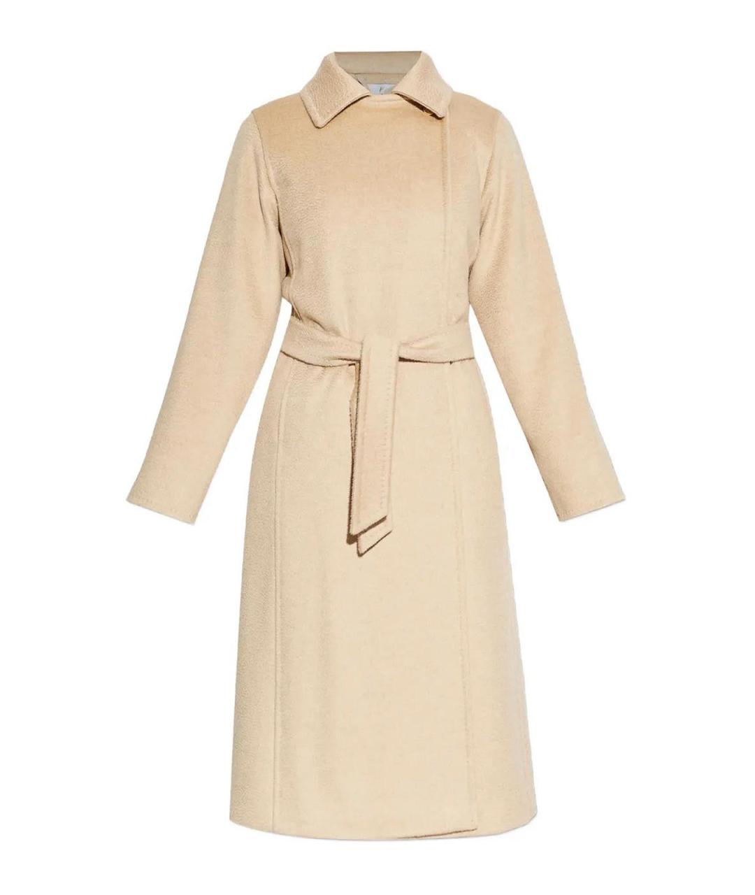 MAX MARA Бежевое шерстяное пальто, фото 1