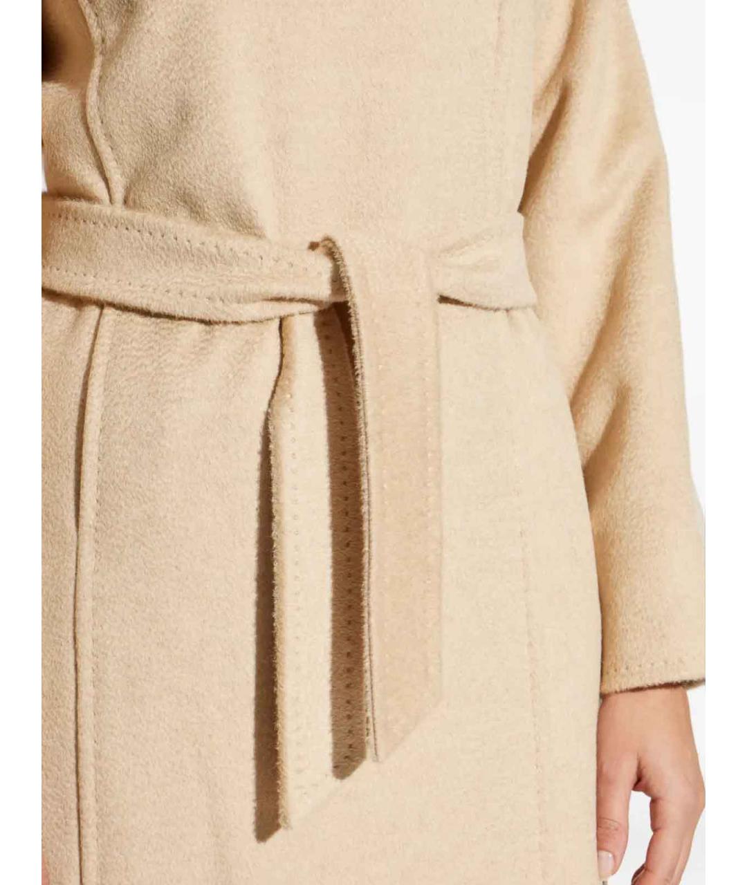 MAX MARA Бежевое шерстяное пальто, фото 5