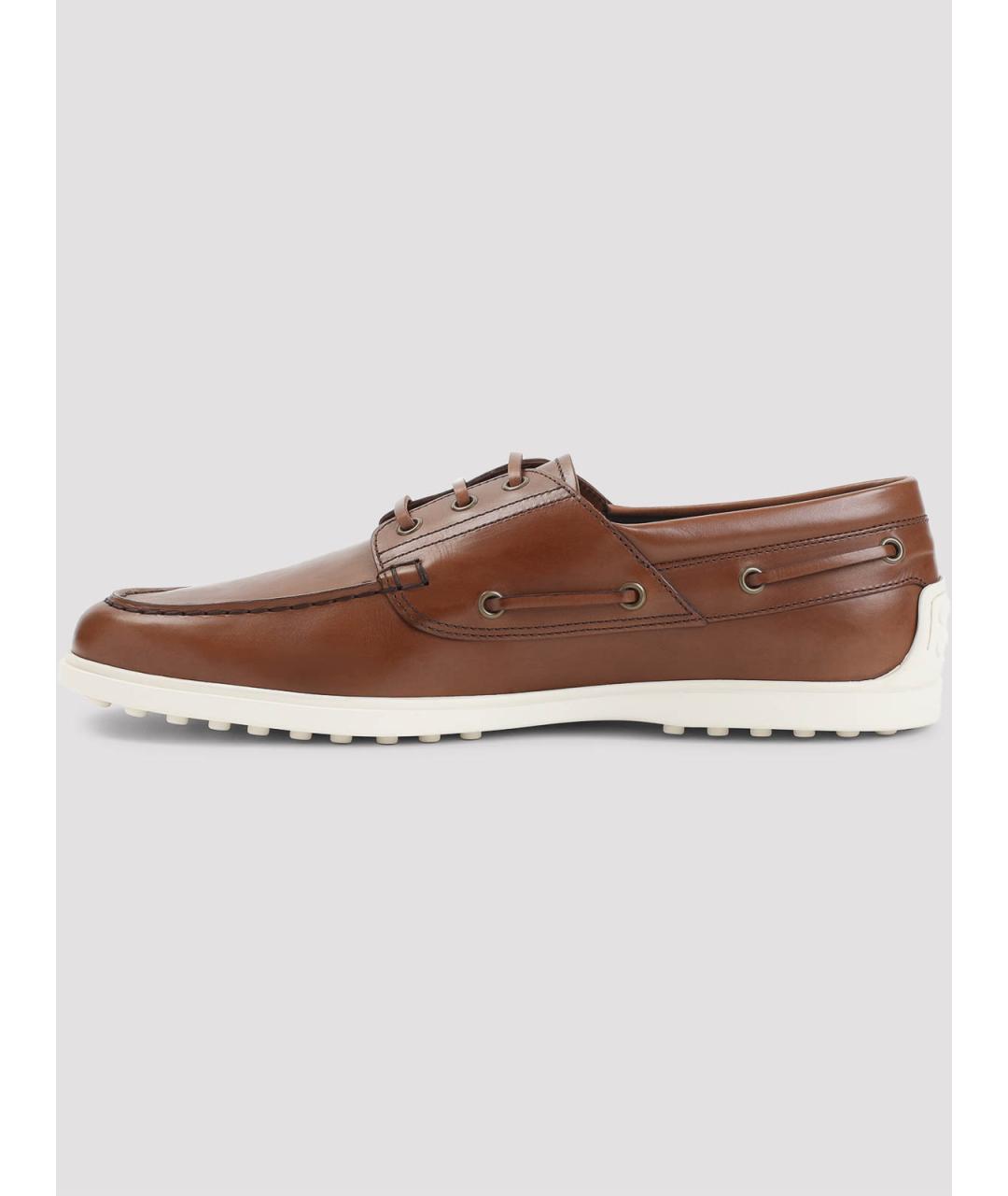 TOD'S Коричневые кожаные лоферы, фото 2