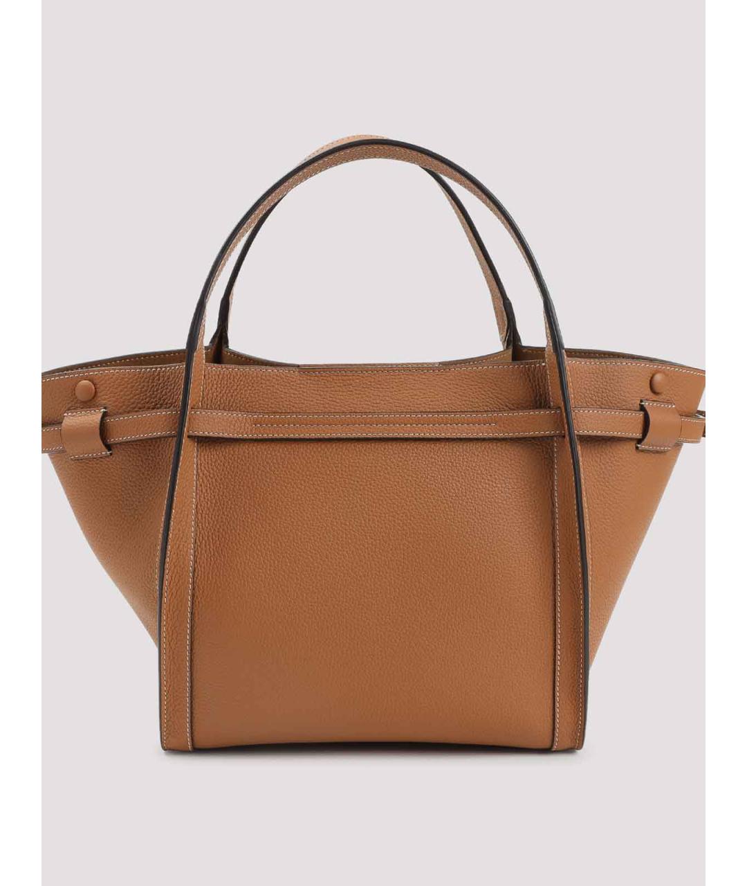 TOD'S Коричневая кожаная сумка тоут, фото 2
