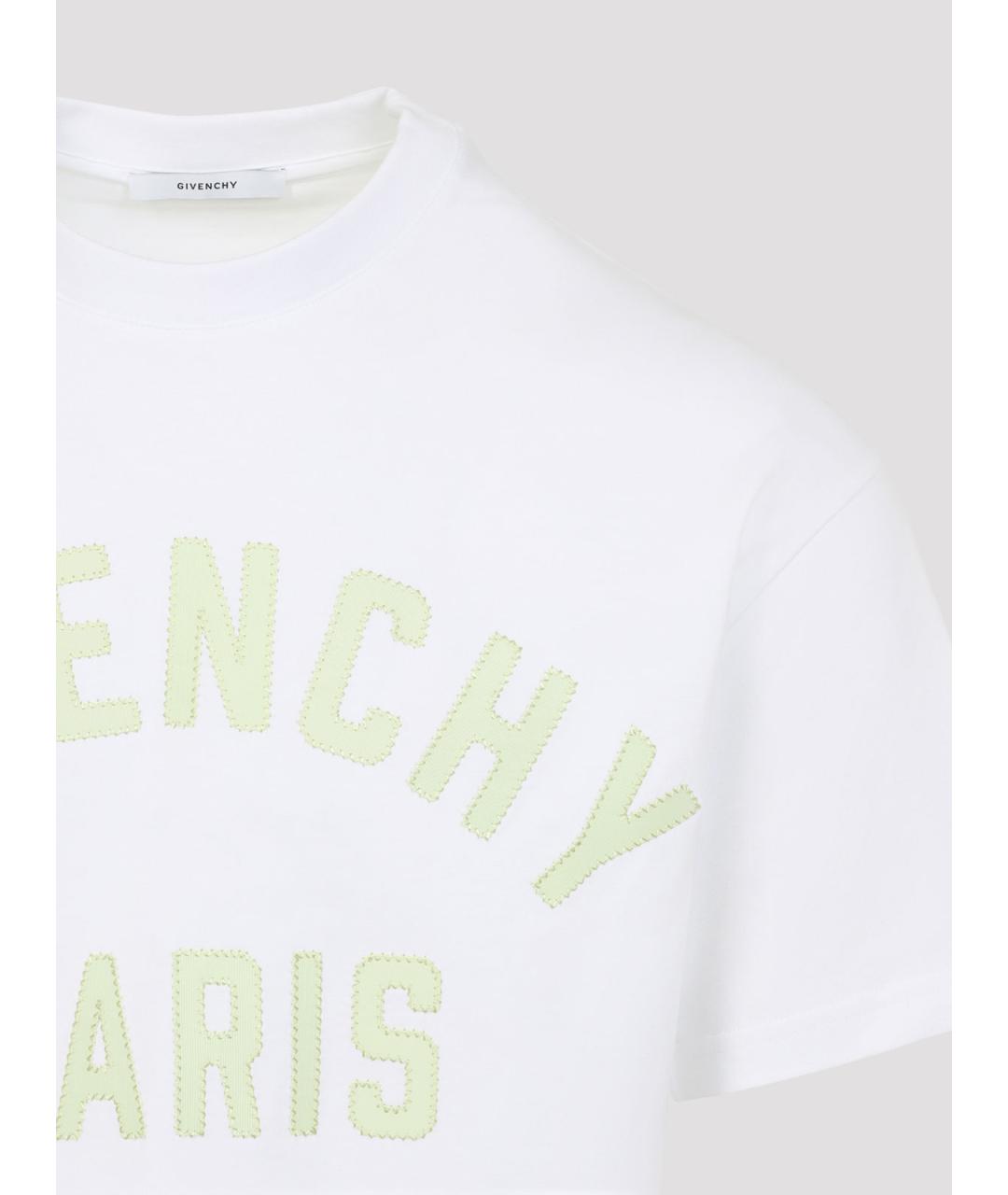 GIVENCHY Белая хлопковая футболка, фото 3