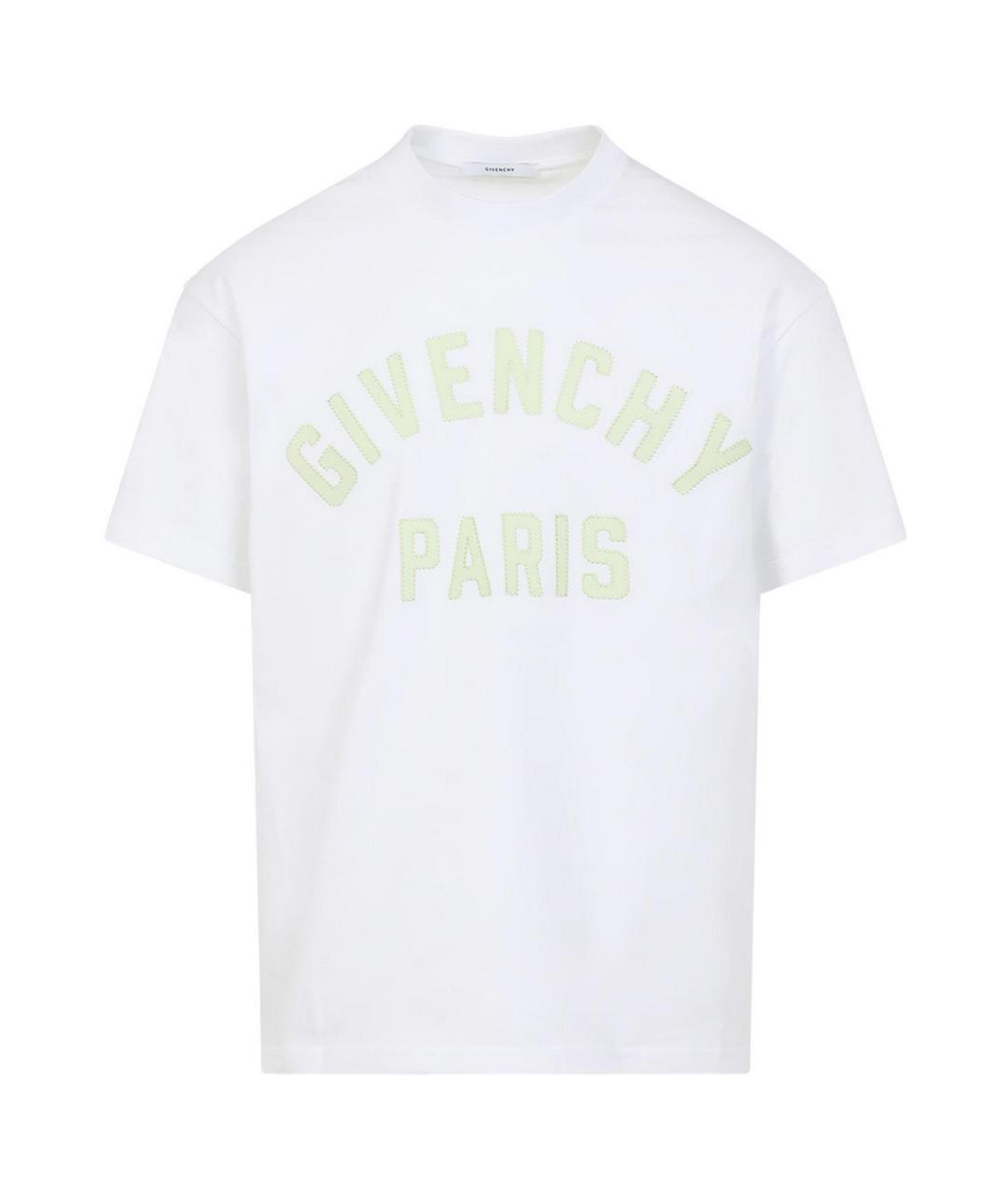 GIVENCHY Белая хлопковая футболка, фото 1