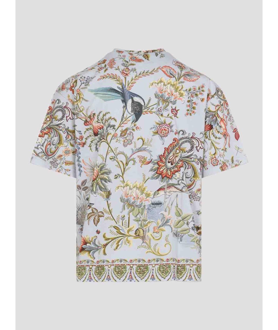 ETRO Голубая хлопковая футболка, фото 2
