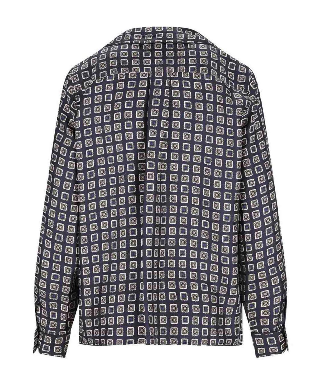 MAX MARA Синяя шелковая рубашка, фото 2